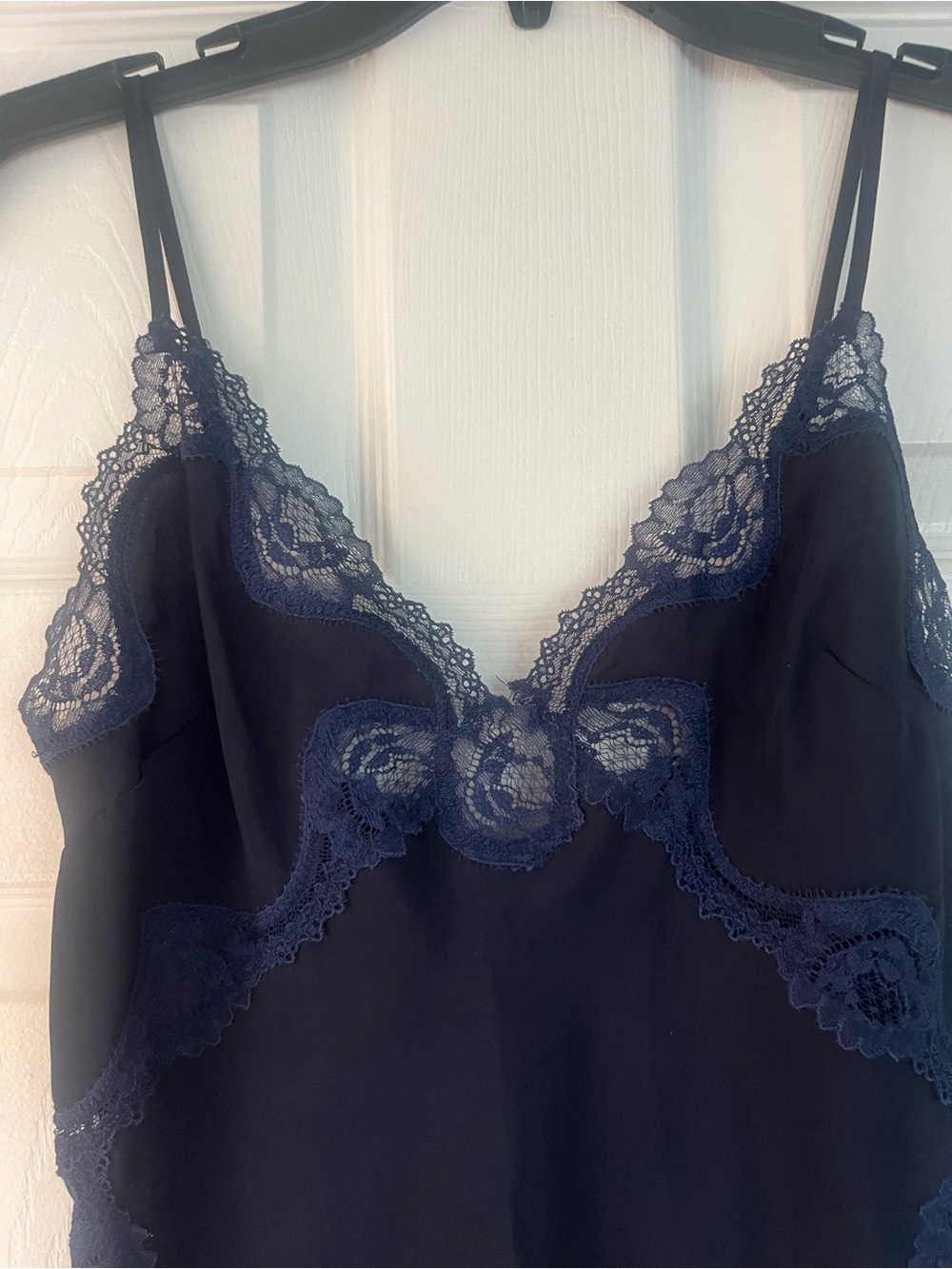 Victoria's Secret Navy Slip with Lace Insets